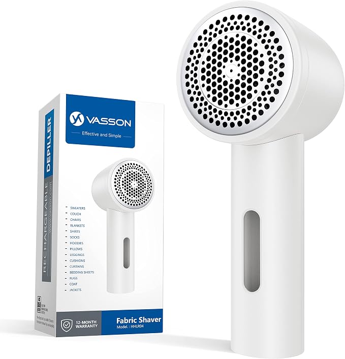 VASSON Fabric Shaver, Electric Lint Remover Rechargeable, Lint Shaver, Sweater by VASSON