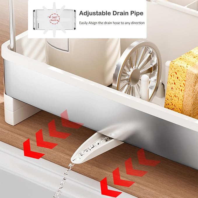 Sponge Holder for Kitchen Sink, Sink Caddy Organizer - Image 8