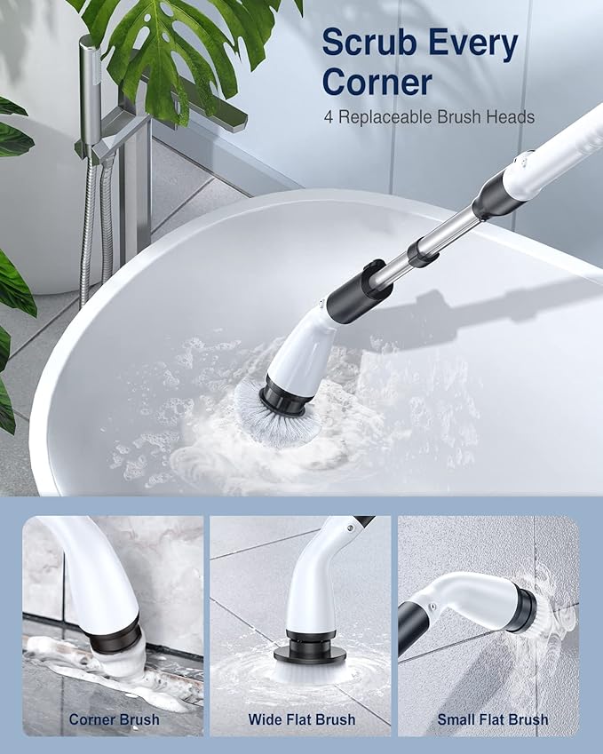 LABIGO Electric Spin Scrubber LA1 Pro, Cordless Spin Scrubber - Image 4