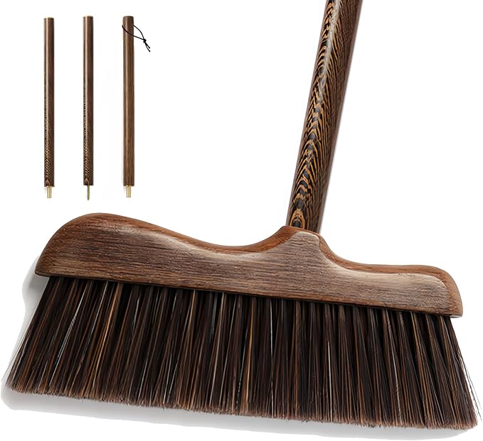 Wood Angle Broom – 44.8” Wooden Handle Compact Brooms - Image 8