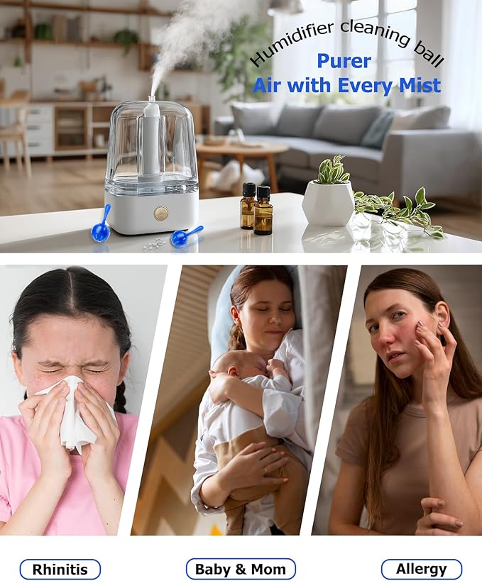 Humidifier Cleaner Anti-Scale Balls: Stop White Dust, Extend Humidifier Life - Image 7