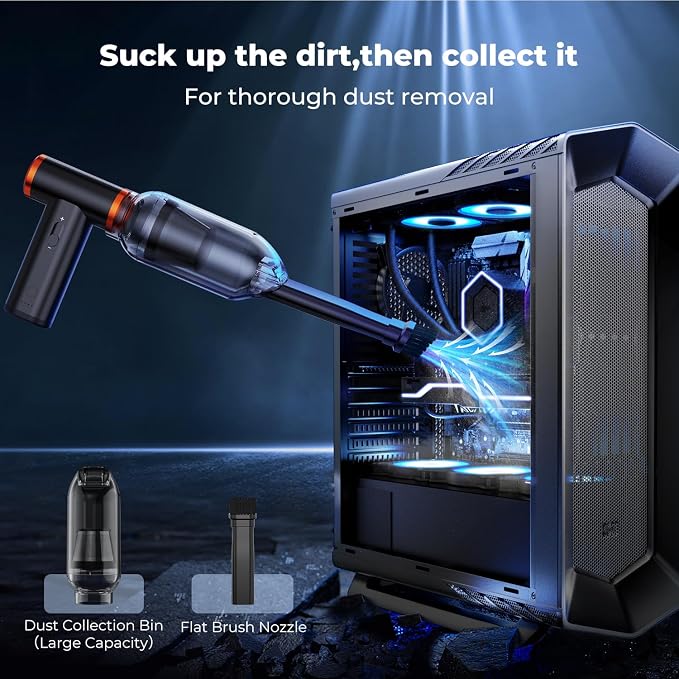 K&F Concept Electric Compressed Air Duster|300000RPM Vacuum Cleaner|3 Gear - Image 4