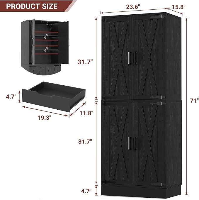 Unikito Kitchen Pantry Cabinet - Image 2