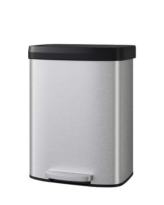 Garvee 16 Gallon / 60 Liter Stainless Steel Trash Can by Garvee