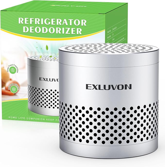 Fridge Deodorizer, Lasts for 10 Years Refrigerator Deodorizer Odor Eliminator by Exluvon