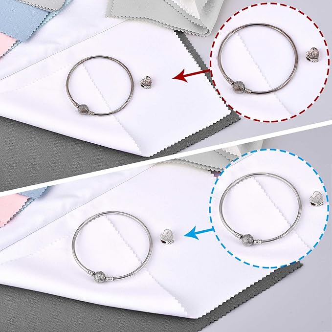 SEVENWELL Silver Polishing Cloth, Jewelry Cleaner Cloth - Image 4