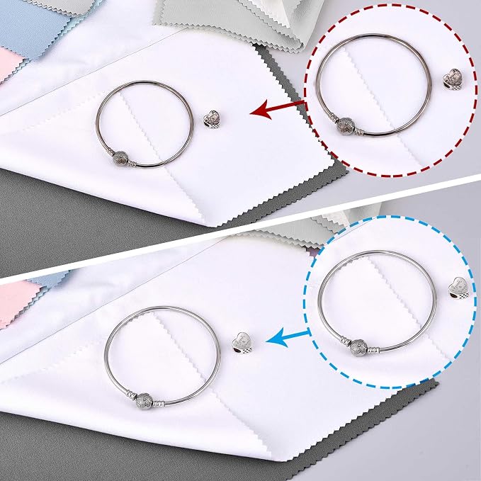 SEVENWELL Silver Polishing Cloth, Jewelry Cleaner Cloth - Image 4