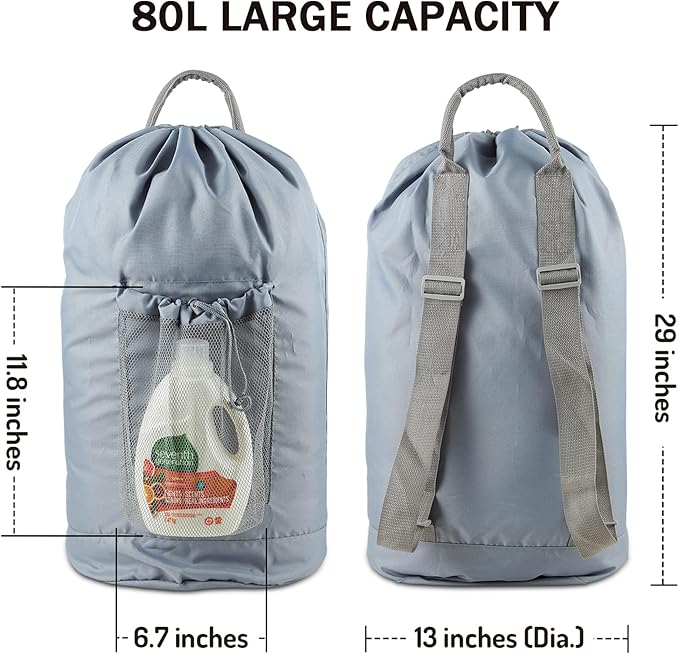 Backpack Laundry Bag, Large Laundry Backpack - Image 2