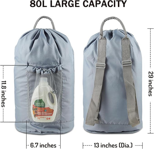 Backpack Laundry Bag, Large Laundry Backpack - Image 2
