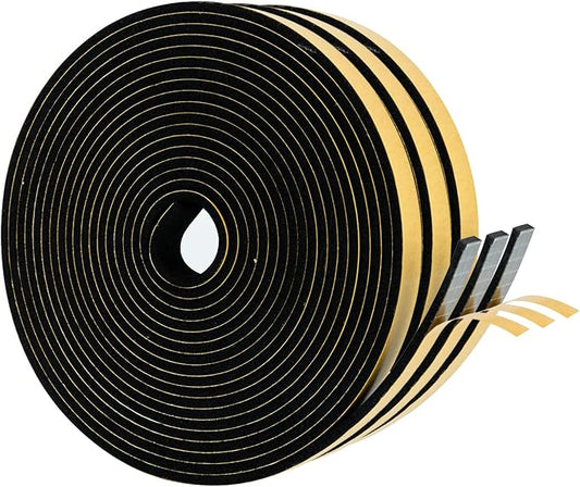 High Density Foam Weather Stripping Door Seal Strip Insulation Tape Roll by DualplexTalvania