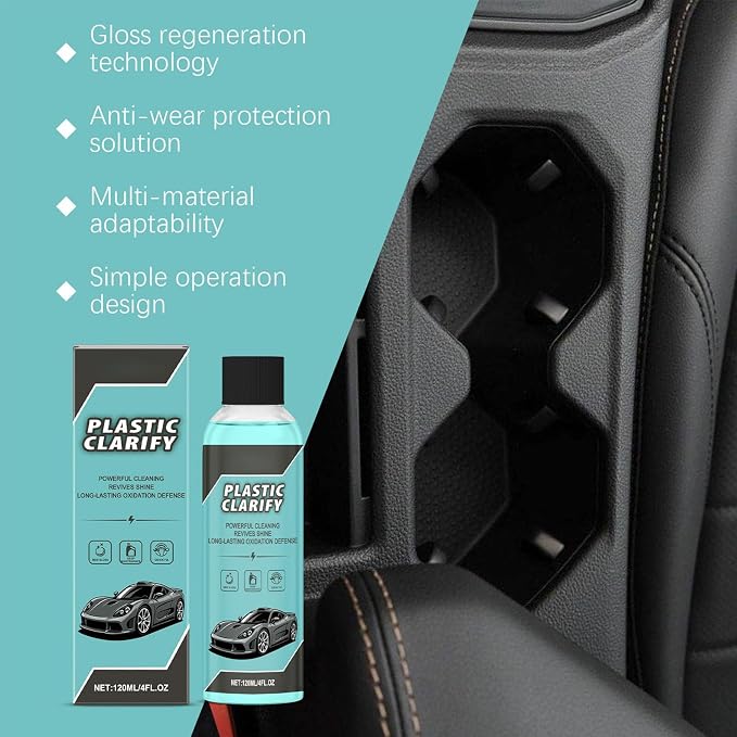 Plastic Clarify for Cars, Plastic Restorer for Cars Exterior, Detailing Spray - Image 2