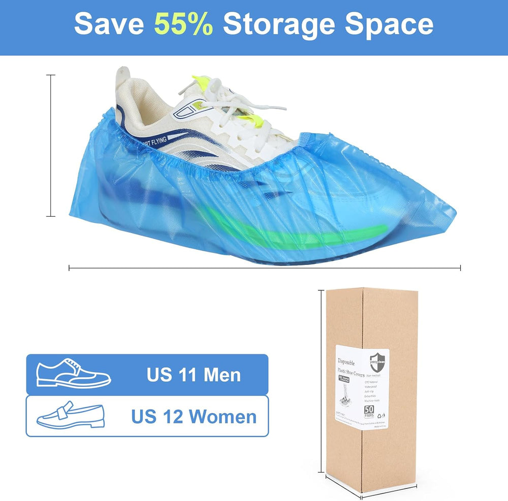 Roll CPE Shoe Covers Disposable,Booties for Shoes Covers,Non-Slip,Waterproof,...