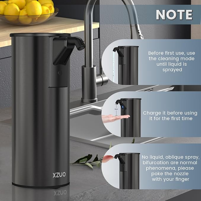 Automatic Soap Dispenser Touchless 11.8oz/350ml Four-Level Adjustable Dispenser - Image 3