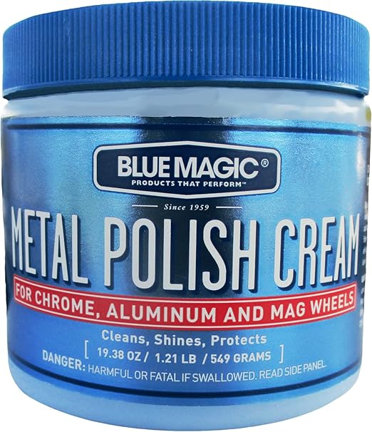 Blue Magic 500-06 Metal Polish Cream Non-Abrasive Tarnish and Oxidation Remover by BlueMagic