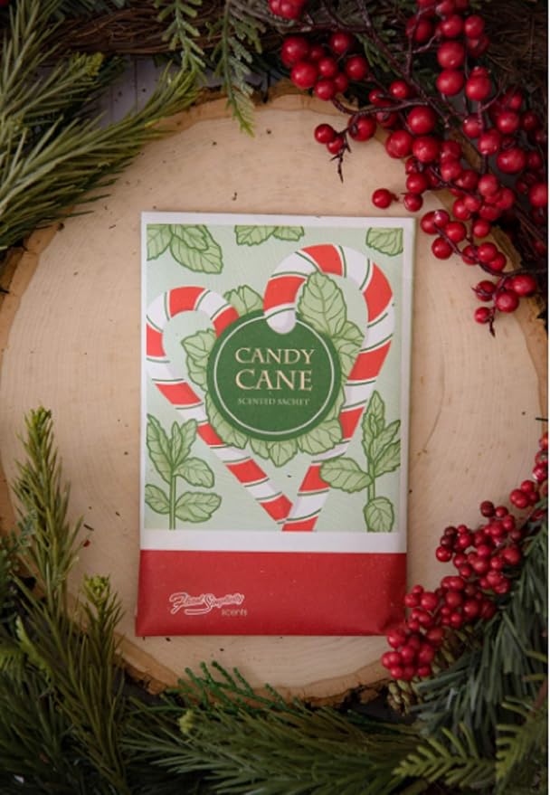 Floral Simplicity Candy Cane Scented Sachets Pack of 3, Fall & Winter - Image 5
