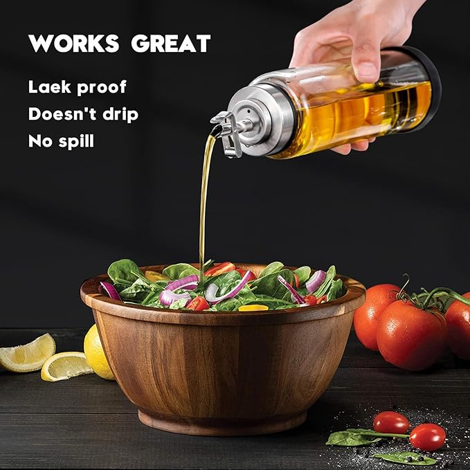 Glass Olive Oil Dispenser Bottle - Image 3