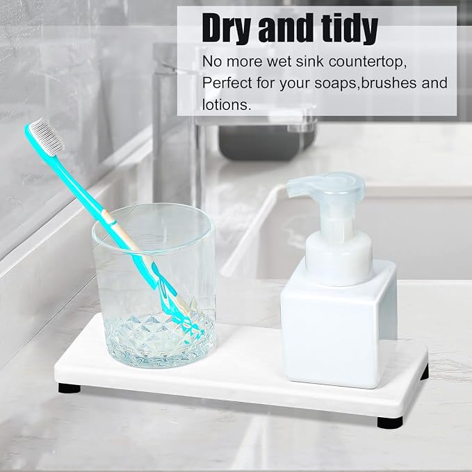 3PCS Stone Drying Tray, Water Absorbing Stone Tray - Image 6