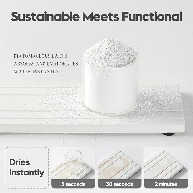 2PCS Diatomite Quick Stone Drying Tray Mat - Image 4