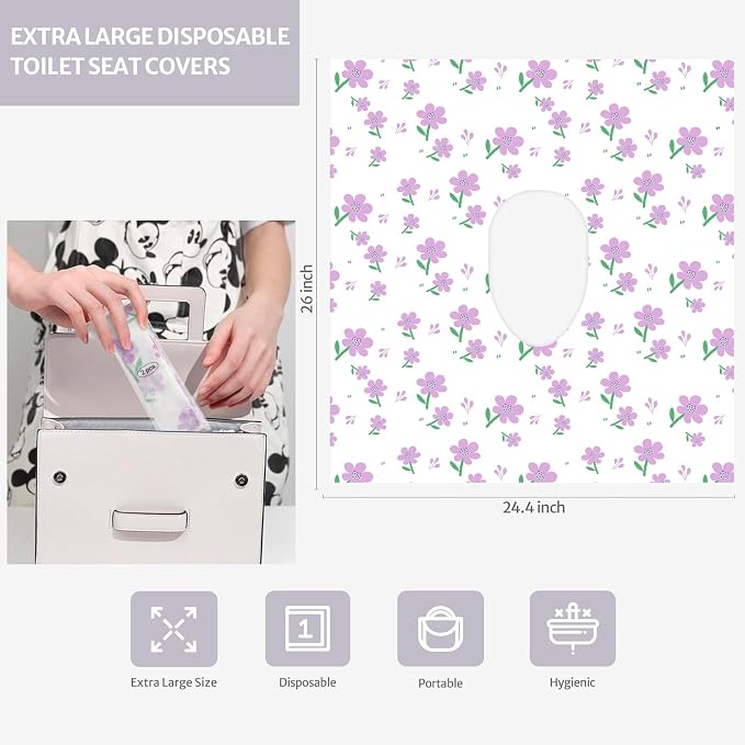 Blissful Diary 20 Pcs Toilet Seat Covers Disposable - Image 4