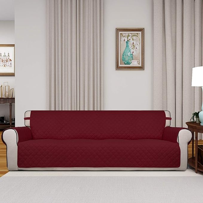 PureFit Reversible Quilted Sofa Cover, Water Resistant Slipcover Furniture - Image 2
