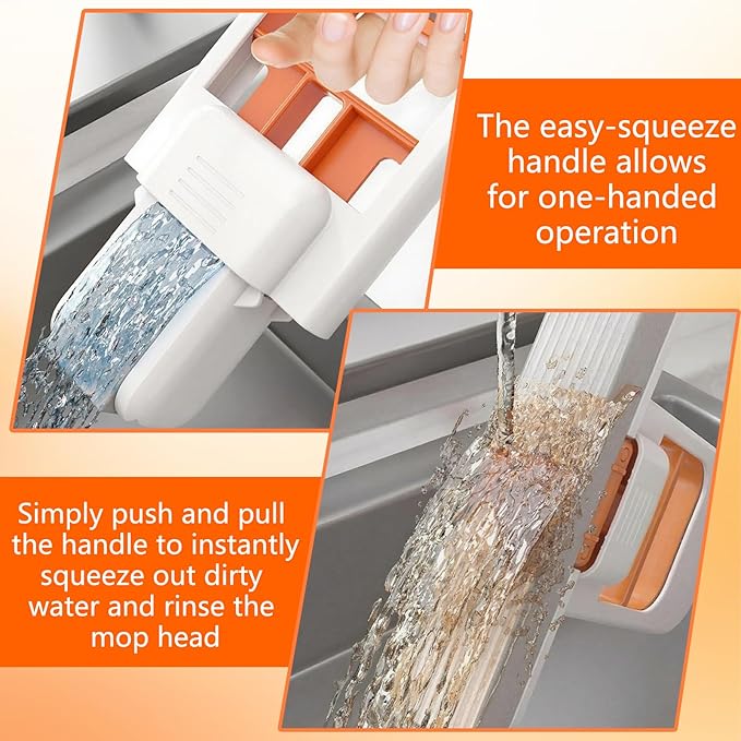 2Pcs Mini Foldable Desktop Mop, Self Squeezing Sponge Mop, Portable Versatile - Image 6