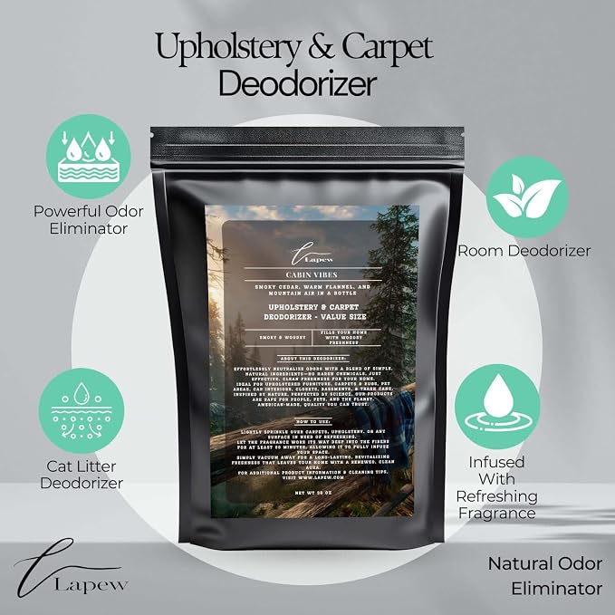 Cabin Vibes Carpet Freshener Powder Refill 36 oz | Powerful Odor Eliminator - Image 3
