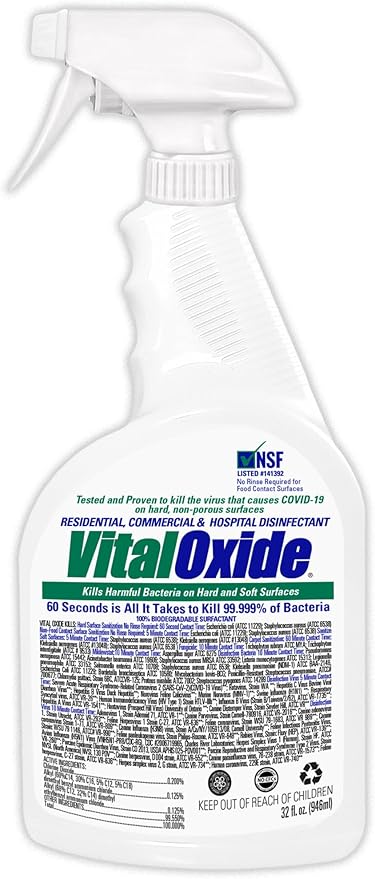 Vital Oxide: Disinfectant, Deodorizer, Cleaner.32fl.oz by VitalOxide