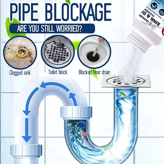 Pipe Dredge, Powerful Foaming Sink & Drain Cleaner Powder - Image 2
