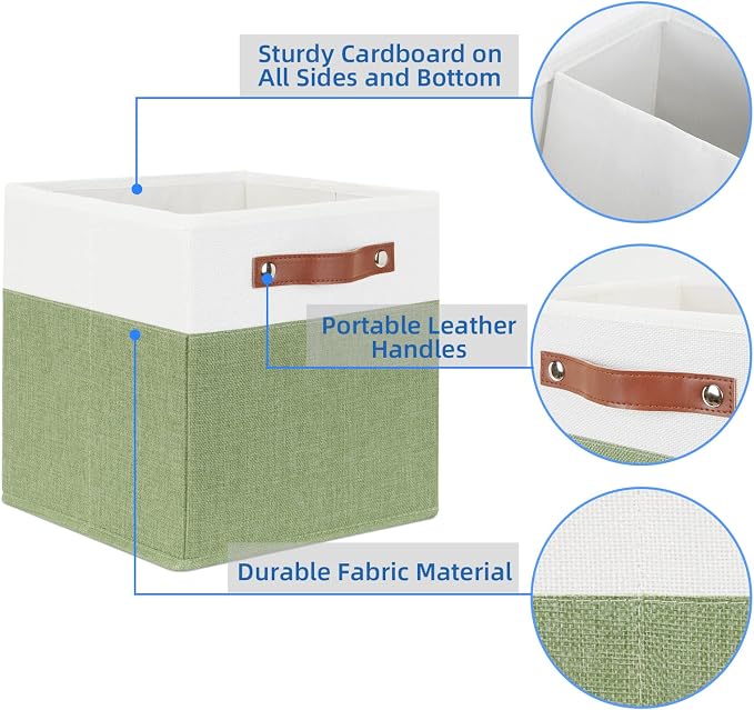 Temary Fabric Storage Bin 11x11 Cube Storage Bins