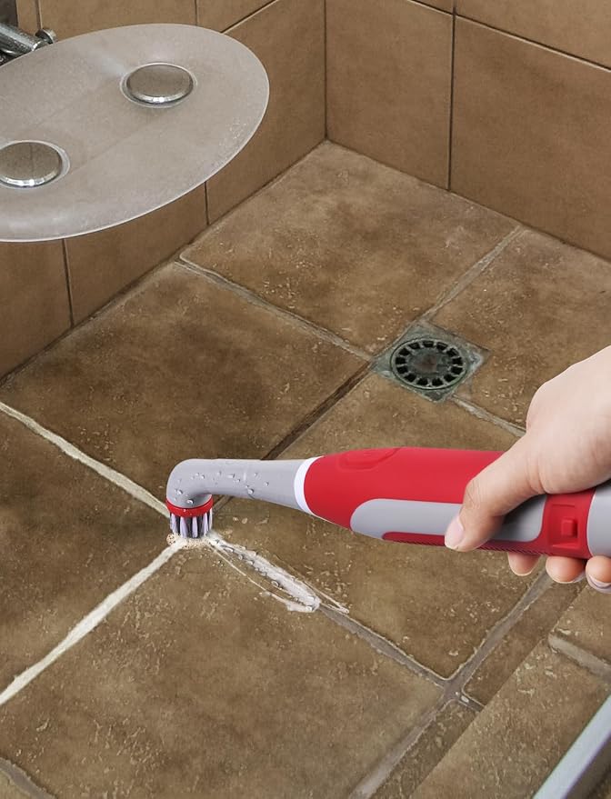Sweepulire Electric Grout Brush, Battery Operated Power Scrubber - Image 9