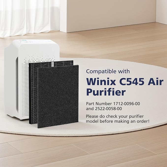 2 Pack C545 HEPA Smoke Replacement Filter S Compatible - Image 11