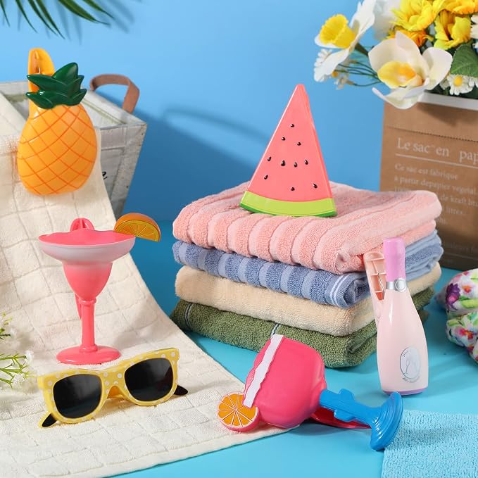 Honoson 12 Pcs Beach Towel Clips Beach Chairs Clips Plastic Swimming Pool Towel - Image 6