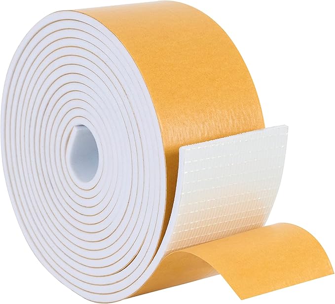 High Density Foam Weather Stripping Door Seal Strip Insulation Tape Roll by DualplexTalvania
