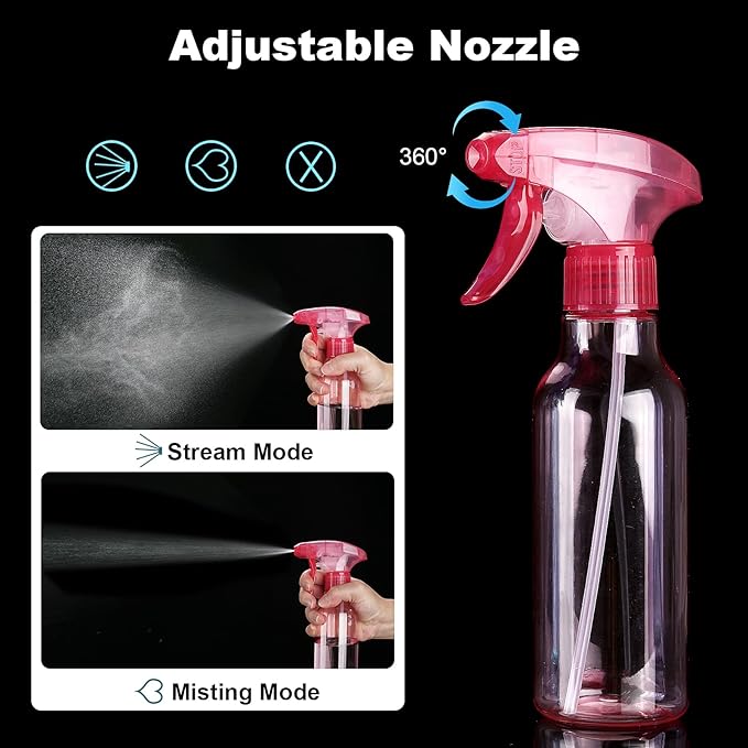 Cosywell 4 Pack Plastic Spray Bottles 8.8oz/260ml Empty Spray Bottle - Image 3