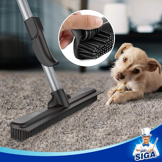 MR.SIGA Pet Hair Removal Rubber Broom - Image 4