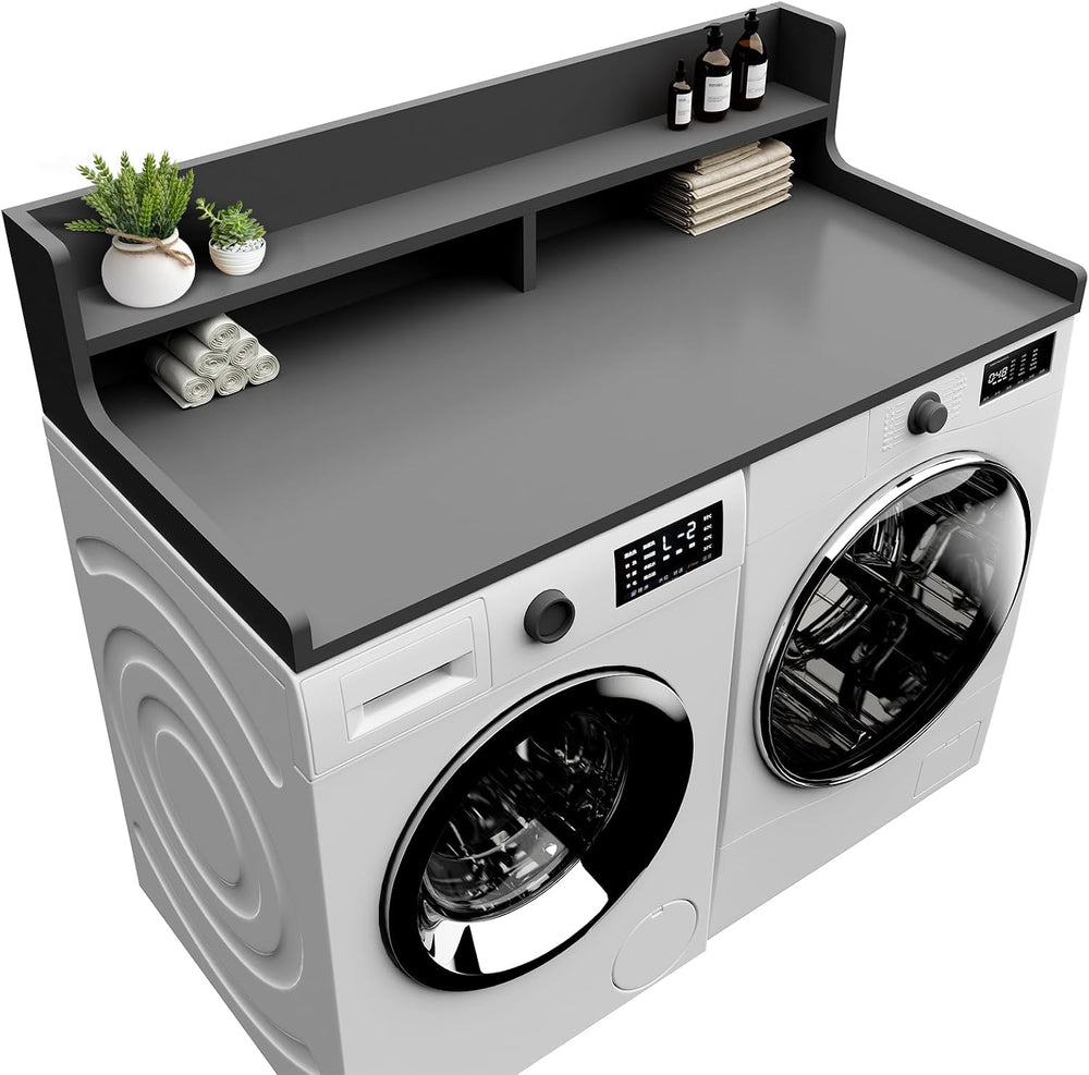 Washer Dryer Countertop, 54" x 27.55" 2-Tier Washer Dryer Topper wi...