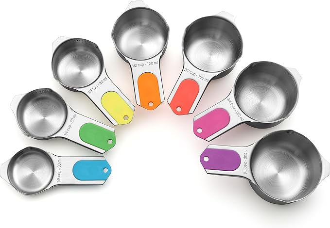 Spring Chef Magnetic Stainless Steel Measuring Cups, Kitchen Tools by SpringChef