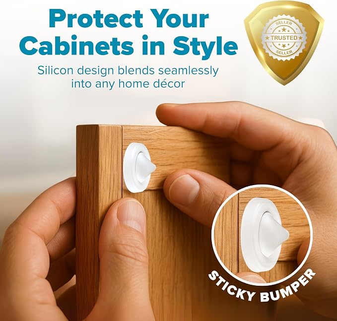 Strongest Home Cabinet Door Bumpers – 200 Pack White Rubber Bumpers - Image 2