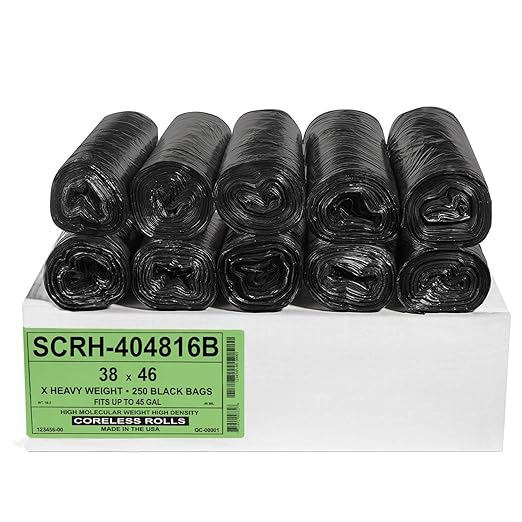Aluf Plastics 40-45 Gallon Trash Bags Source Reduction Series Value High by AlufPlastics