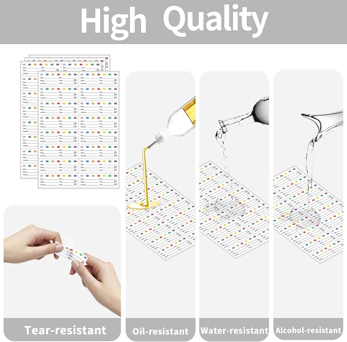 STARLIBOO Removable Multicolor Labels, Blank Stickers - Image 2