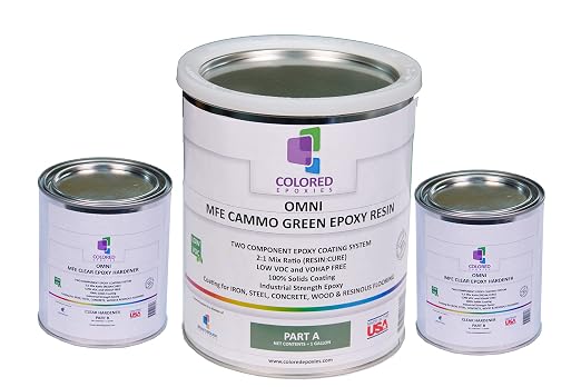 Colored Epoxies Cammo Green Epoxy Resin by ColoredEpoxies