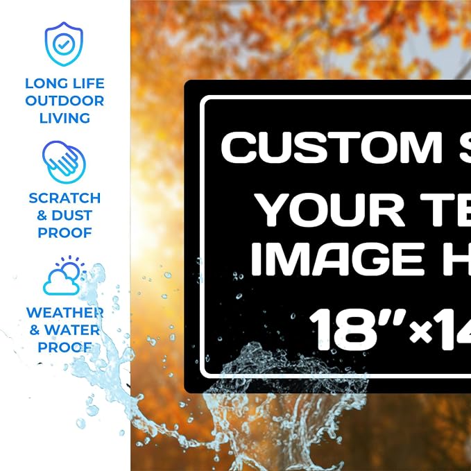 Custom Sign, Personalized Metal signs, Aluminum Weatherproof Metal Sign - Image 3