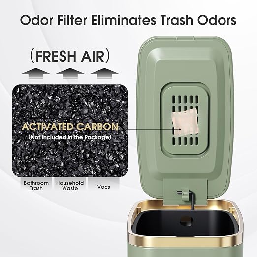 CEROELDA Small Bathroom Trash Can - Image 3