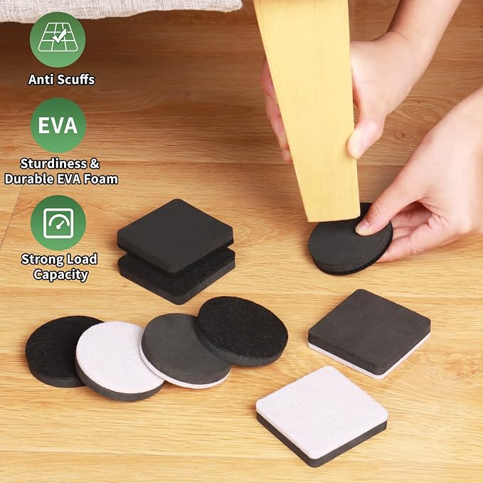 Ezprotekt 2.5" Felt Furniture Movers Sliders - Image 3