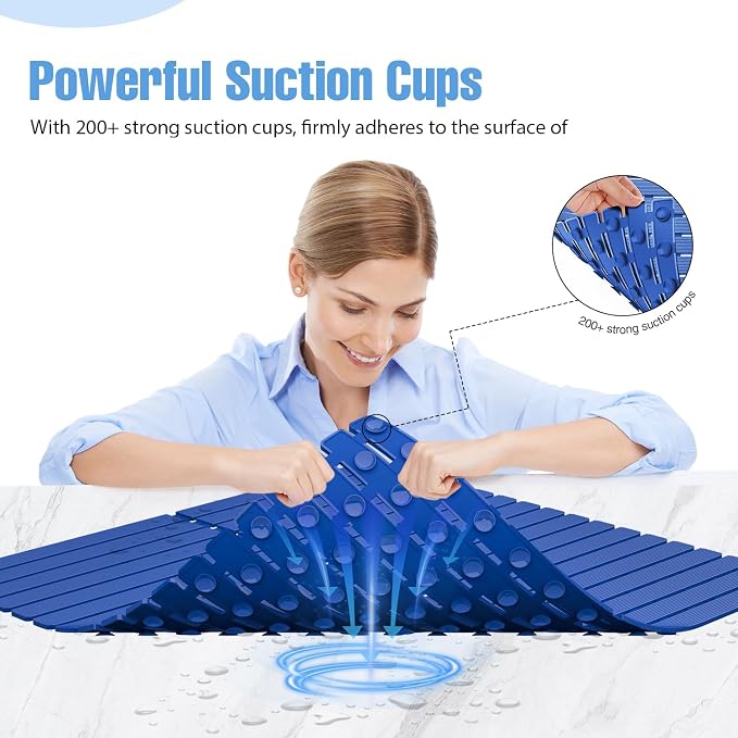 Shower Mat Non-Slip Bath Mat for Tub Floor & Stall - Image 2