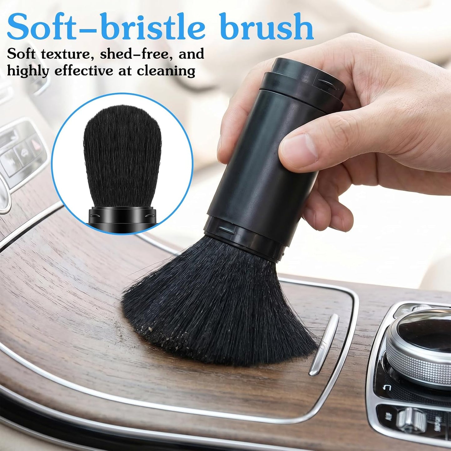 4 Pack Dusting Brush Kit, Exquisite Small Dust Brushes, Soft Microfiber, Efficient Cleaning Tool for Digital Devices, Keyboards, Car Interior, Craft