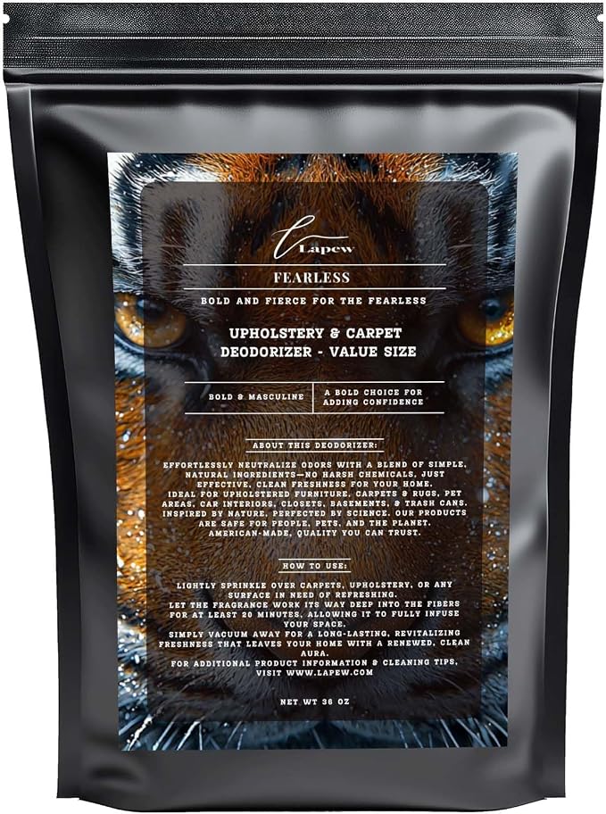 Fearless Carpet Freshener Powder Refill 36 oz | Powerful Odor Eliminator by Lapew