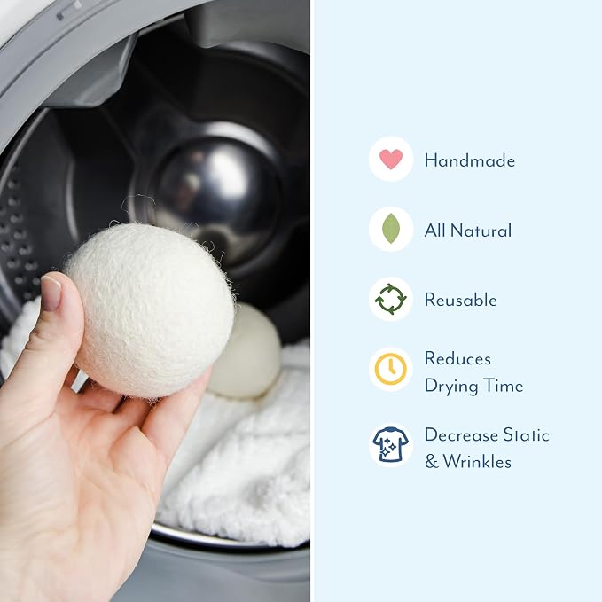 ELYN Wool Dryer Balls 6-Pack - Image 3