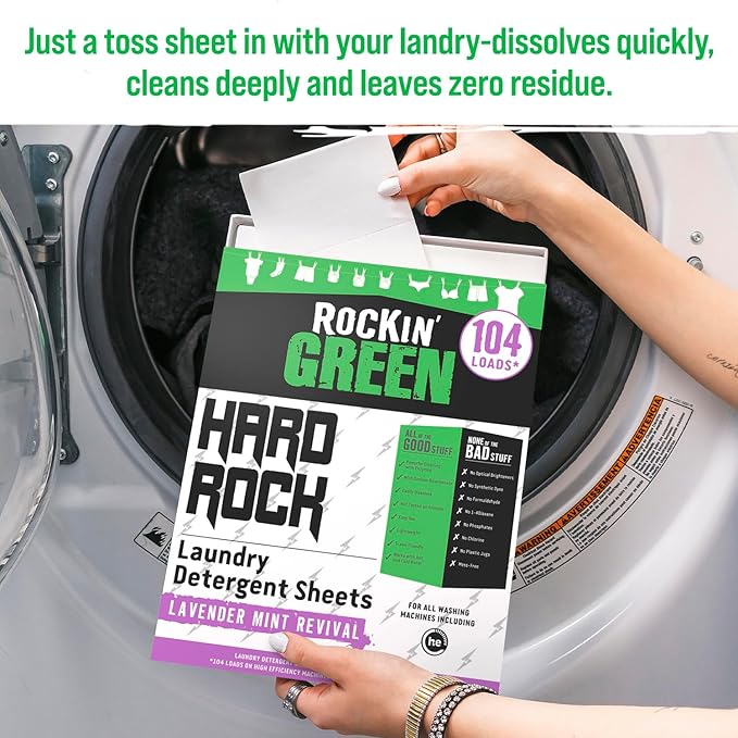Rockin' Green Hard Rock Travel Laundry Detergent Sheets - Image 3