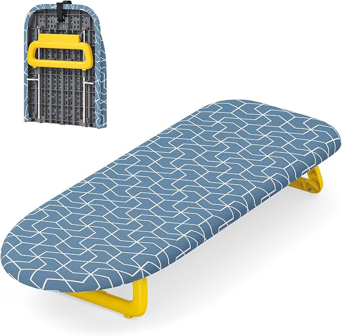 Small Ironing Board Tabletop, Foldable Mini Ironing Board, Table top Ironing by APEXCHASER
